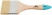 Flute brush, natural light bristles, wooden handle 3" (75 mm)
