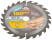 Circular saw blade for wood 160 x 20 x 24T + ring 20/16 mm
