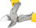 Multifunctional side cutters, eccentric hinge, rubberized handles, Profi 180 mm