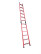 LSPTD-2.0A fiberglass ladder attached, transformed into a stepladder with an abrasive coating of steps