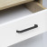 Handle meb. bracket alum. STRIPS 160/167 matte black, AKS