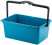 Paint bucket, plastic handle 8 l blue