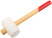 White rubber mallet, wooden handle 45 mm ( 225 gr )