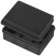 Soldering box ERA KOR-150-110-70- 11g-2MP-B two-component HF UV resistant 150x110x70mm Black Direct mounting IP67