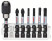 Set of 7 bits for Impact Control screwdriver, 1 pc. PH2, 1 pc. PZ2, 1 pc. T15, 1 pc. T20, 1 pc. T25, 1 pc. T30