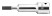 1/4" End head for hex socket screws, extended, 1/8"