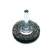 Cylindrical corrugated brush, D40*9 mm, shank 6 mm, steel corrugated wire STA 0.20 mm