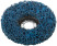 Polymer stripping disc 125 mm, blue, medium hardness