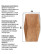 Wood-polymer tray for washing gold, V-shaped, 570x320 x110 mm