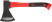 The axe is forged steel, reinforced fiberglass handle 800 gr.