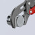 Pipe wrench 1", S-shaped thin sponges, with quick adjustment, Ø42 mm (1 5/8"), L-330 mm, gray, Cr-V