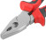 Trend combination pliers, two-tone rubberized handles, 180 mm chrome-nickel coating