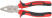 Trend combination pliers, two-tone rubberized handles, 180 mm chrome-nickel coating