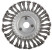 Straight disc blade, seat diameter 22.2 mm, 180 mm twisted steel wire