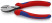 KNIPEX X-Cut® бокорезы, рез: провол. мягк. Ø 4.8 мм, ср. Ø 3.8 мм, тв. Ø 2.7 мм, роял. струна Ø 2.2 мм, L-160 мм, чёрн., 2-к ручки