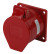 ERA socket R(IN)-32-3P-PE-IP44 fixed internal 424 3P+PE 32A 380V IP44