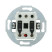 Two-key switch (circuit 5L) with indicator 16 A, 250 B (black) Vintage