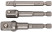 Adapters for heads with a U-type shank for bits, a set of 3 pcs., CrV steel