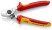 Кабелерез VDE 1000V, с пружиной, рез: кабель Ø 15 мм (50 мм², AWG 1/0), L-165 мм, диэлектрические, хромированный, 2-компонентные рукоятки, с держателе