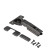 Patch loop with door closer 45mm h0 clip-on AKS PLUS 3D narrow black (self-tapping screws, plugs)