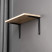Shelf holder meth. CRAFT 125*150*1.2 , black AKS