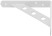 Уголок-кронштейн усиленный белый 150х125 мм
