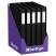 Folder with 40 Berlingo "Soft Touch" inserts, 25 mm, 700 microns, black, with inner pocket