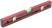 Optima level, 3 eyes, red body, milled working face, 400 mm scale