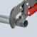 Pipe wrench 1", S-shaped thin sponges, with quick adjustment, Ø42 mm (1 5/8"), L-330 mm, gray, Cr-V