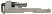 1 1/2" Aluminum pipe wrench, 253 mm