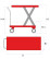 Гидравлический подъемный стол OX F-150 OXLIFT 1500 кг 1000 мм 1200/610/60 мм