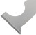 Multifunctional painting spatula, plastic handle 63 mm