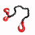 Sling hook-shortening hook 1SC OCALIFT 9t 3m chain glazed chain T8 10x30 for tightening cargo