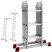 Aluminum ladder 4x4 transformer MI 14.7 kg large lock