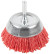 Щетка для дрели, тип "Чашка", нейлон, 75 мм, блистер, CUTOP Profi