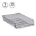 Paper tray horizontal STAMP "Grand", mesh, tinted gray