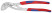 KNIPEX ALLIGATOR® клещи переставные, 50 мм (2"), под ключ 46 мм, L-250 мм, хром, 2-к ручки