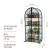 Greenhouse window sill greenhouse with rounded top Geoplastboard 46x24x100 cm 4 shelves color green