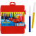 Stamp markers "Cars", 12 colors, washable, red plastic. pencil case, European suspension