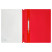 Папка-скоросшиватель пластик. перф. СТАММ А4, 180мкм, красная с прозр. верхом