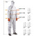 Protective coverall Jeta Safety JPC65 made of non-woven fabric, 55% polyethylene 45% polypropylene - XXXL