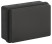 Soldering box ERA KOR-150-110-70- 11g-2MP-B two-component HF UV resistant 150x110x70mm Black Direct mounting IP67