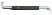 Double-sided screwdriver wrench for screws with a slot 1,2x8x150 mm