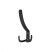 Крючок меб. трехрожковый мет. WP14 черный AKS