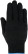 Knitted reinforced gloves (5 threads) black cotton with PVC