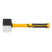 Rubber mallet, 680 g, black and white, fiberglass handle with TPR coating Denzel