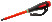 Insulated screwdriver with ERGO handle for TORX T10x100 mm screws with Kevlar loop