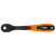 Ratchet wrench, curved 1/4", 150 mm