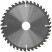 Circular saw blade for wood 185 x 30 x 40T + 2 rings: 30/20 and 20/16 mm
