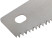 Wood hacksaw, large tempered tooth 5 TRI, 2D sharpening, plastic rubberized handle 450 mm